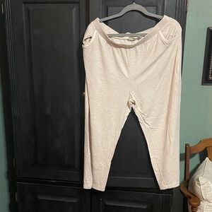 Women's Cream Track Pants